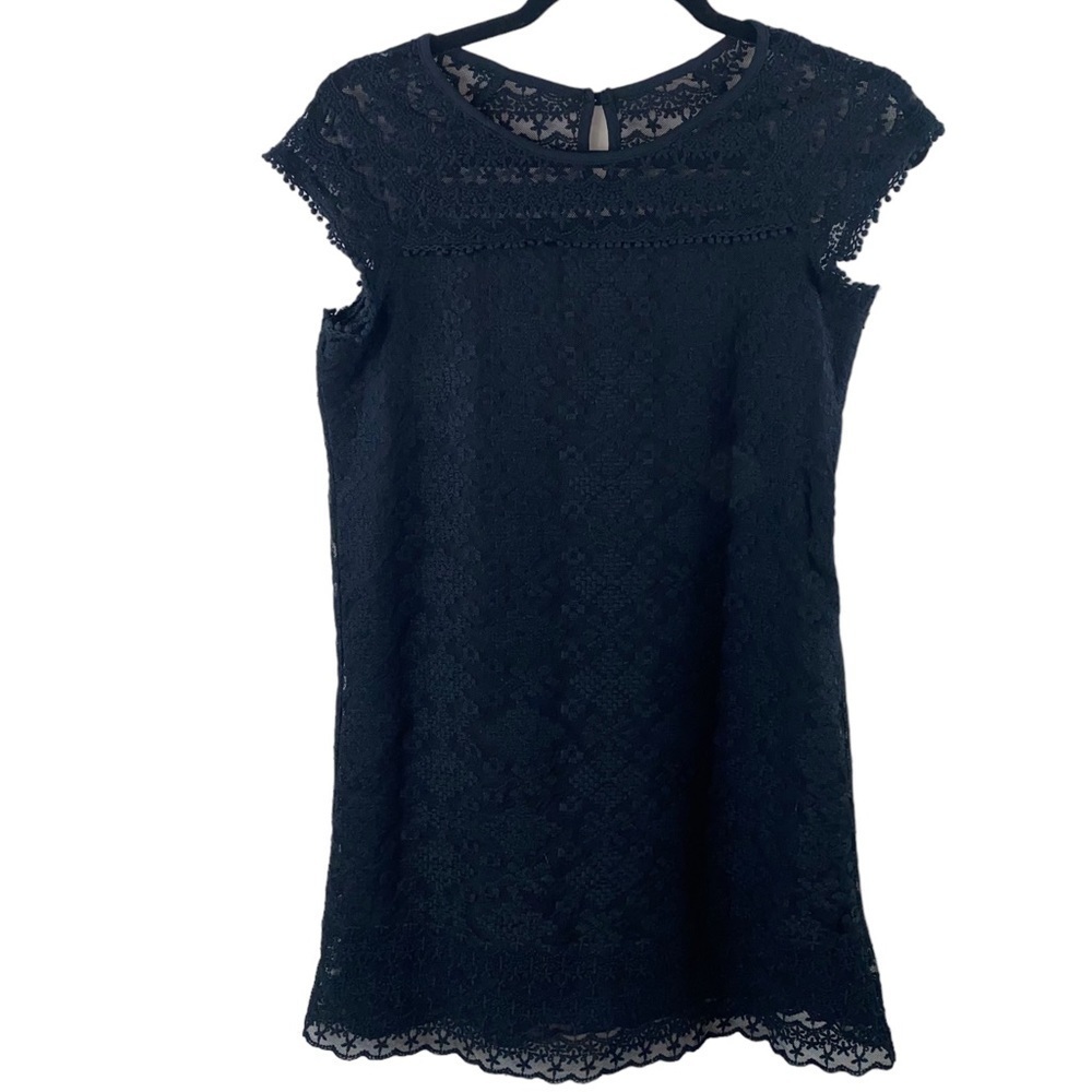 Black Lace LBD Little Black Lined Mini Dress Sz‎ Small We Are Young